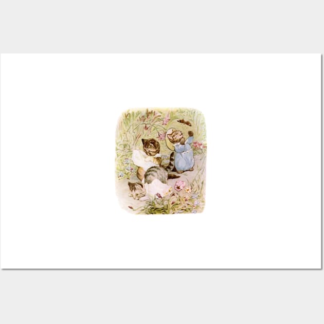 Beatrix Potter - Tom Kitten and Butterflies Wall Art by QualitySolution